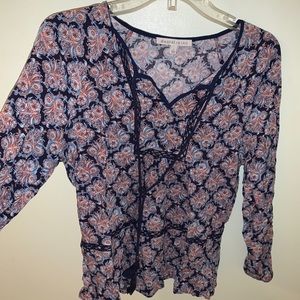 patterned blouse